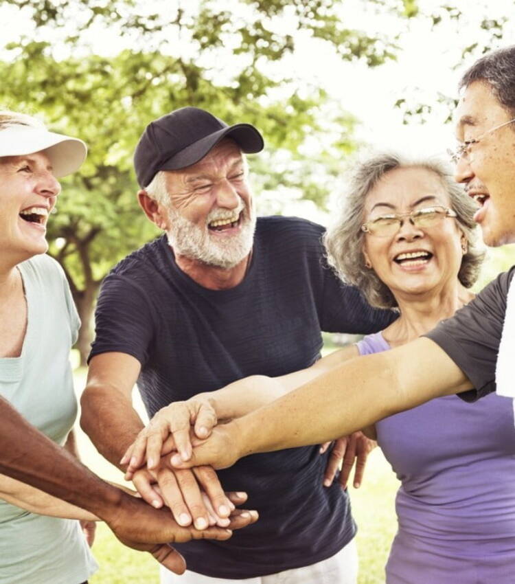 Older People Celebrating